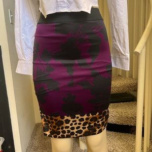 EXPRESS Brand Multi Print Skirt